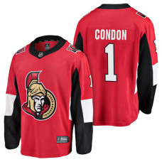 Ottawa Senators #1 Breakaway Player Mike Condon Jersey Red