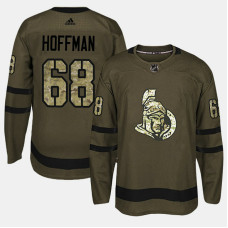 Ottawa Senators #68 Camo Salute To Service Mike Hoffman Jersey