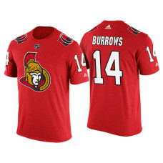 Ottawa Senators Red Alexandre Burrows #14 2018 Adidas New Season Shirsey T-shirt