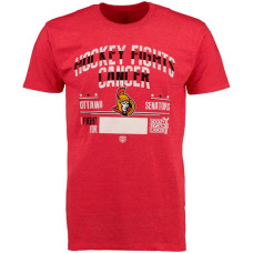 Ottawa Senators Red Hockey Fights Cancer Old Time Throwback T-shirt