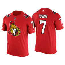 Ottawa Senators Red Kyle Turris #7 2018 Adidas New Season Shirsey T-shirt