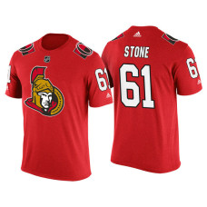 Ottawa Senators Red Mark Stone #61 2018 Adidas New Season Shirsey T-shirt