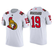 Ottawa Senators White Derick Brassard #19 2018 Adidas New Season Shirsey T-shirt