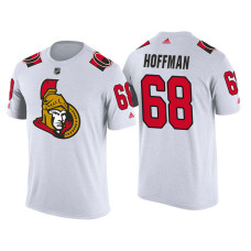 Ottawa Senators White Mike Hoffman #68 2018 Adidas New Season Shirsey T-shirt