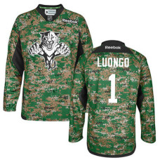 Florida Panthers Roberto Luongo #1 Camo Veteran's Day Jersey With 2023 Stanley Cup Patch