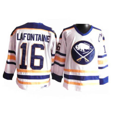 Buffalo Sabres Pat Lafontaine #16 White Throwback Jersey