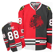 Chicago Blackhawks Patrick Kane #88 Red/Black Split Fashion Jersey