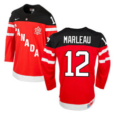 Canada Team Patrick Marleau #12 Red 100th Anniversary Premier Olympic Jersey