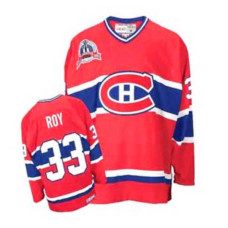 Youth Montreal Canadiens Patrick Roy #33 Red Throwback Jersey