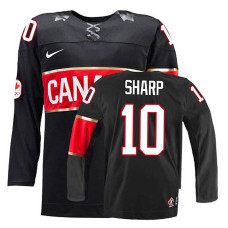 Canada Team Patrick Sharp #10 Black Premier Olympic Jersey