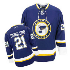 St. Louis Blues Patrik Berglund #21 Navy Blue Alternate Jersey