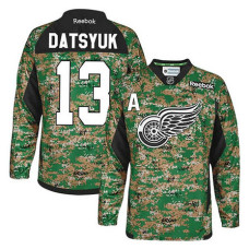 Detroit Red Wings Pavel Datsyuk #13 Camo Veteran's Day Jersey