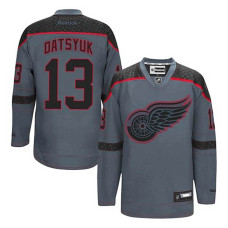 Detroit Red Wings Pavel Datsyuk #13 Charcoal Cross Check Fashion Jersey