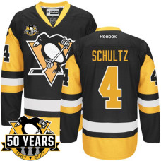 Pittsburgh Penguins #4 Justin Schultz Black Hockey Alternate Premier Jersey