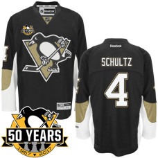 Pittsburgh Penguins #4 Justin Schultz Black Hockey Home Premier Jersey