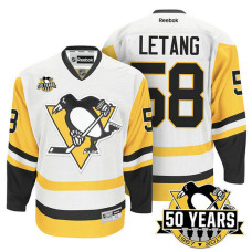 Pittsburgh Penguins Kris Letang #58 White 2016-17 New Season Away Premier Jersey