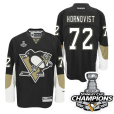 Pittsburgh Penguins #72 Patric Hornqvist Black Stanley Cup Champions Home Throwback Jersey