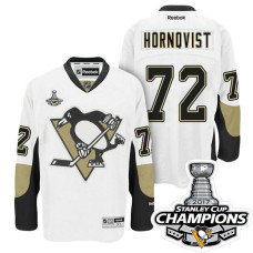 Pittsburgh Penguins #72 Patric Hornqvist White Stanley Cup Champions Away Throwback Jersey