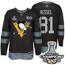 Pittsburgh Penguins #81 Phil Kessel Black 2017 Stanley Cup Champions 100th Classic Limited Fashion Jersey