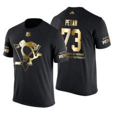 Pittsburgh Penguins Andrey Pedan Gold Limited with Message T-Shirt Black