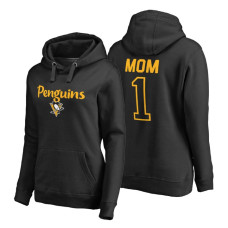 Pittsburgh Penguins 2018 Fanatics Mother's Day Number 1 Mom Pullover Hoodie Black