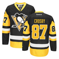 Women's Pittsburgh Penguins Sidney Crosby #87 Black/Gold Alternate Jersey