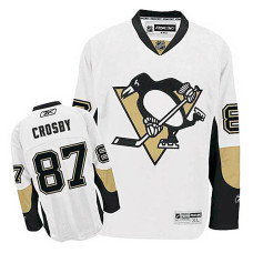 Women's Pittsburgh Penguins Sidney Crosby #87 White Away Authentic Jersey