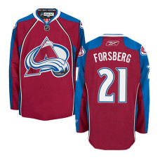 Colorado Avalanche Peter Forsberg #21 Burgundy Red Home Jersey