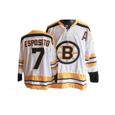 Boston Bruins Phil Esposito #7 White Throwback Jersey