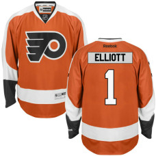 Philadelphia Flyers #1 Brian Elliott Orange 2017 Draft Premier Hockey Jersey