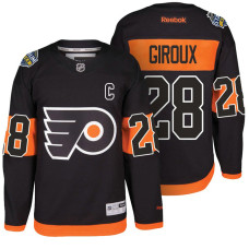 Philadelphia Flyers #28 Claude Giroux Black 2017 Stadium Series Premier Jersey