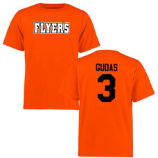 Philadelphia Flyers Radko Gudas #3 Orange Short Sleeve T-Shirt