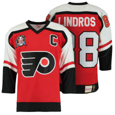 Philadelphia Flyers #8 Eric Lindros Orange Throwback Premier Jersey