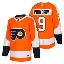 Philadelphia Flyers #9 Ivan Provorov Orange 2018 New Season Authentic Team Home Jersey