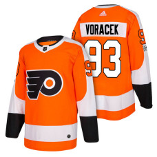 Philadelphia Flyers #93 Jakub Voracek Orange 2018 New Season Authentic Team Home Jersey