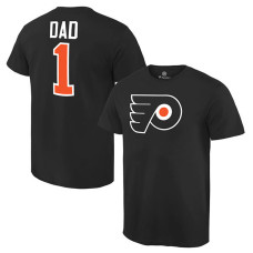 Philadelphia Flyers Black Number One Dad T-Shirt