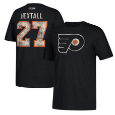 Philadelphia Flyers Black Ron Hextall #27 CCM Retired Player Vintage T-shirt