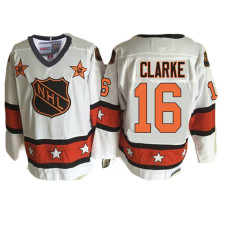 Philadelphia Flyers #16 Bobby Clarke White 1981 ALL Star Throwback Jersey