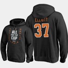 Philadelphia Flyers #37 Brian Elliott Pullover Bound Behind The Net Black Hoodie 2018 Stanley Cup Playoffs