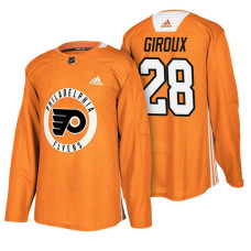 Philadelphia Flyers #28 Orange New Season Practice Claude Giroux Jersey