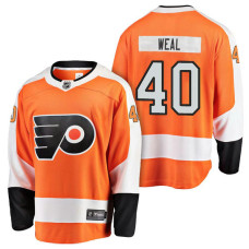 Philadelphia Flyers #40 Orange Breakaway Jordan Weal Jersey