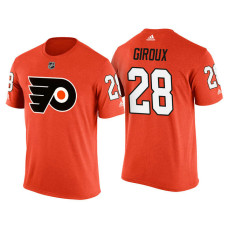 Philadelphia Flyers Orange Claude Giroux #28 2018 Adidas New Season Shirsey T-shirt