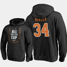 Philadelphia Flyers #34 Petr Mrazek Pullover Bound Behind The Net Black Hoodie 2018 Stanley Cup Playoffs