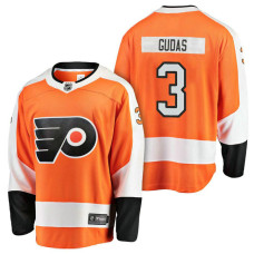 Philadelphia Flyers #3 Orange Breakaway Radko Gudas Jersey