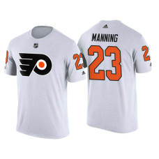 Philadelphia Flyers White Brandon Manning #23 2018 Adidas New Season Shirsey T-shirt