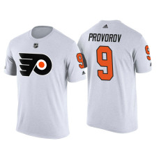 Philadelphia Flyers White Ivan Provorov #9 2018 Adidas New Season Shirsey T-shirt