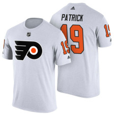 Philadelphia Flyers #19 Nolan Patrick White Adidas Player Jersey Style T-shirt