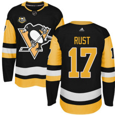 Pittsburgh Penguins #17 Bryan Rust Black Adidas Home Premier Jersey