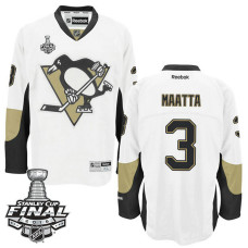 Pittsburgh Penguins Olli Maatta #3 White 2016 Stanley Cup Away Final Bound Jersey