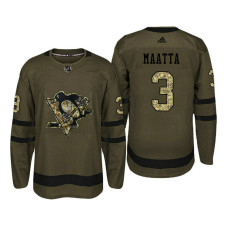 Pittsburgh Penguins #3 Olli Maatta Camo Salute To Service Jersey